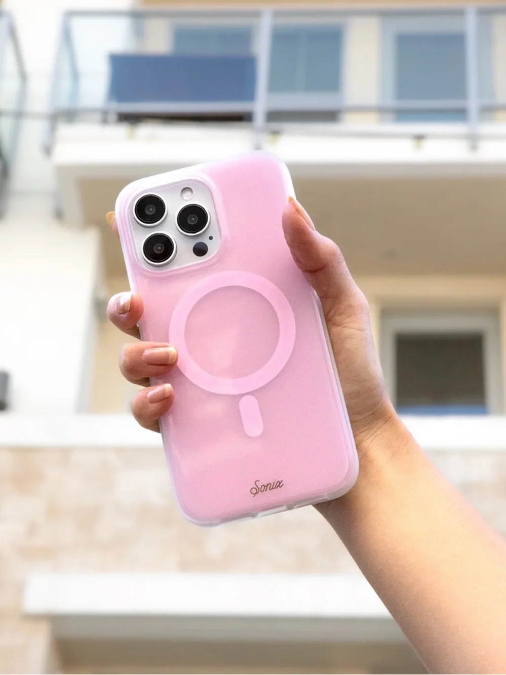 Sonix - pink jelly MagSafe case